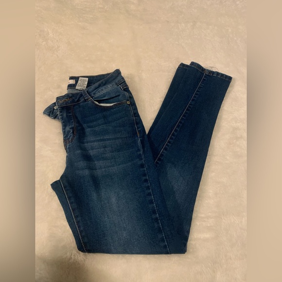 LD Jeans Denim - Stylish Dark Blue Women's Straight Leg Jeans